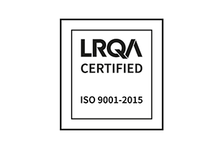 Logo de certification LRQA ISO 9001:2015 - Système de management de la qualité.