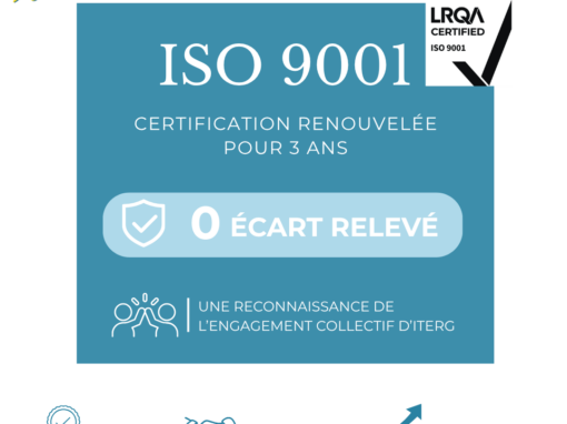 Certification ISO 9001 renouvelée pour 3 ans !